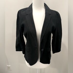 Womens cropped black blazer